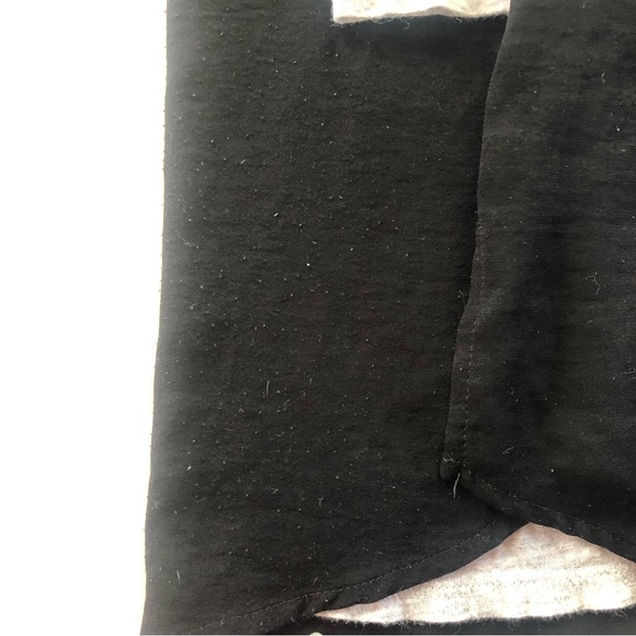 Express - women’s XS  top 3/4 sleeves gray and Black / Grey Top - Picture 9 of 10